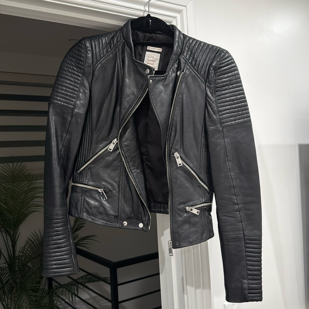 Zara leather jacket